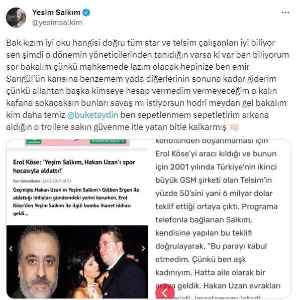 Sular durulmuyor! Yeşim Salkım bu sefer de Buket Aydın'a 'Metres' diyerek yüklendi