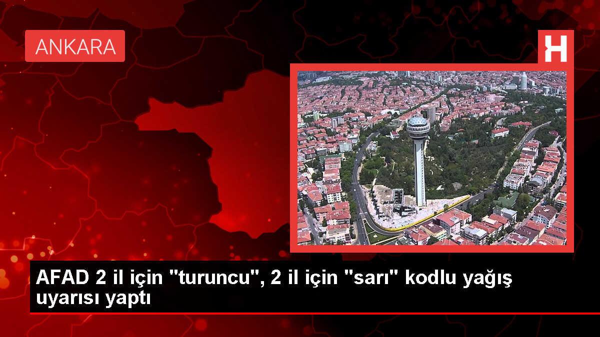 AFAD'dan Kırklareli ve Muğla için turuncu, Edirne ve Tekirdağ için sarı kodlu yağış uyarısı