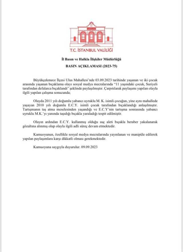 13 yaşındaki çocuk, arkadaşını böyle bıçakladı! Valilik 'yabancı uyruklu' iddiasını yalanladı 13 yaşındaki çocuk, arkadaşını böyle bıçakladı! Valilik 'yabancı uyruklu' iddiasını yalanladı