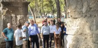 Phaselis Antik Kenti'nde Kazı ve Onarım Çalışmaları Devam Ediyor