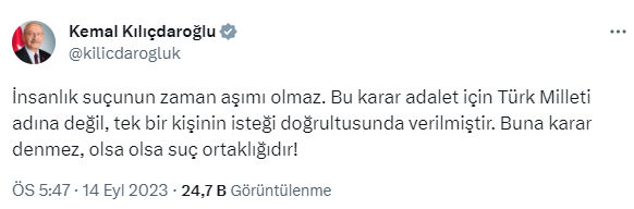 Kılıçdaroğlu'ndan Sivas Katliamı davasının düşürülmesine sert tepki: Buna karar denmez, olsa olsa suç ortaklığıdır