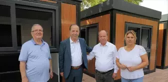 Edirne'de yangında hasar gören belediye dükkanları yenilendi