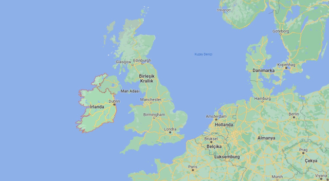 İrlanda hangi yarım kürede? İrlanda'nın konumu ve harita bilgisi