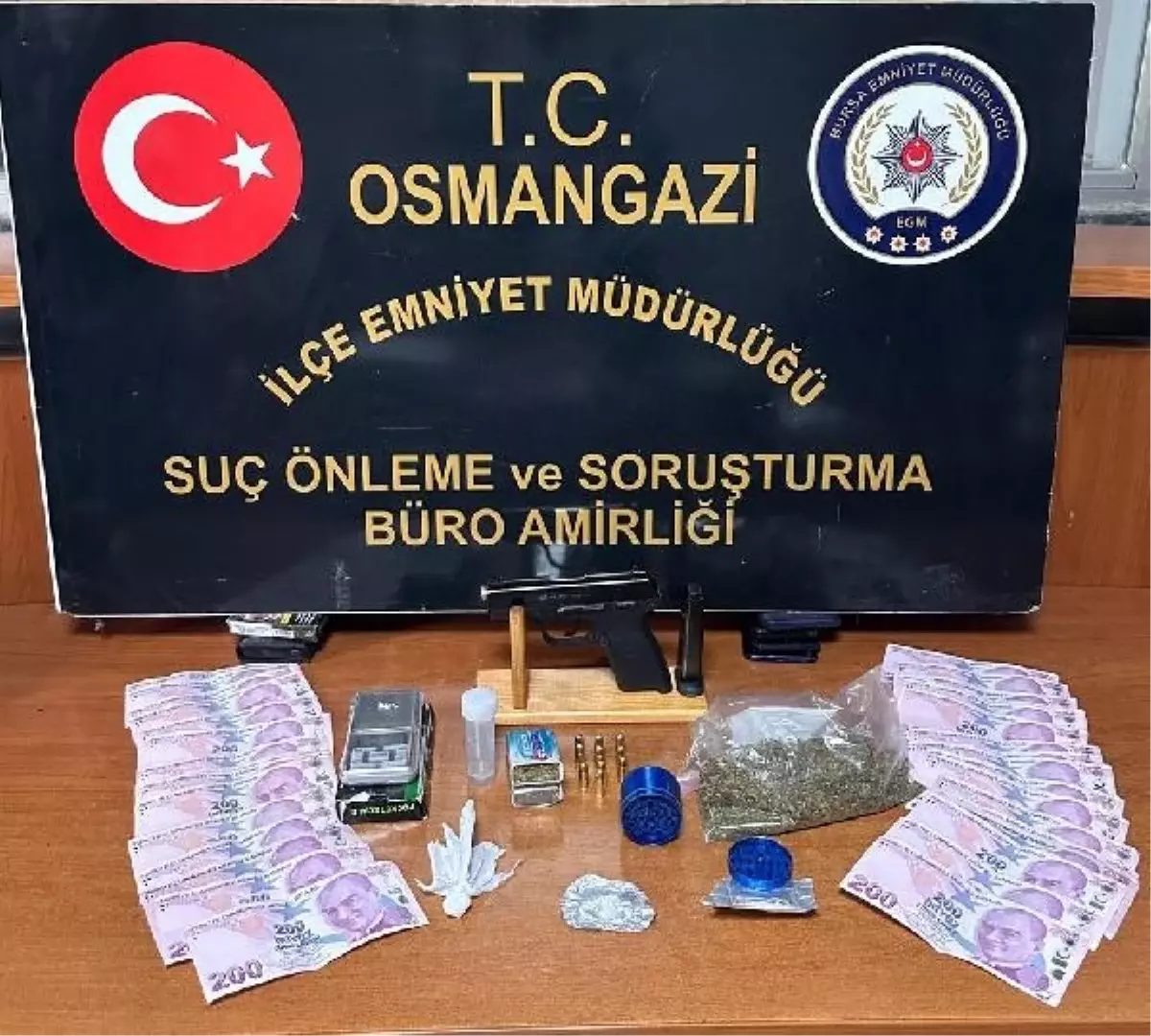 Bursa Da Polis Operasyonunda Uyu Turucu Ve Ruhsats Z Tabanca Ele