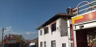 Çorum Bayat'ta çıkan yangında bir kişi yaralandı