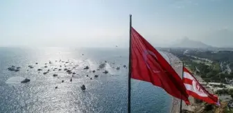 Antalya'da Cumhuriyet'in 100. Yılı Kutlamaları Deniz Gösterisiyle Devam Ediyor