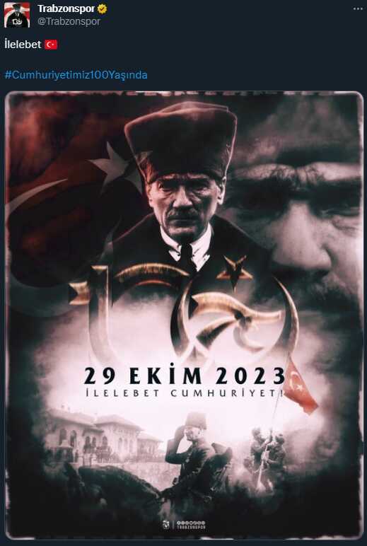 Tüyler diken diken! İşte spor camiasından Cumhuriyet Bayramı mesajları