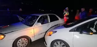 Kırıkkale'de iş makinesi ile otomobilin karıştığı kaza: 4 yaralı