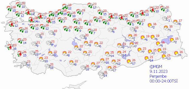 Türkiye yağışlı havanın etkisi altına giriyor! Sıcaklıklar yarından itibaren 10 derece birden düşecek