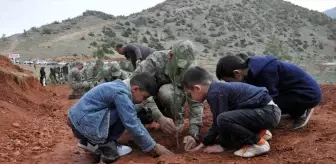 Çukurca'da şehitlerin adına 629 fidan toprakla buluşturuldu