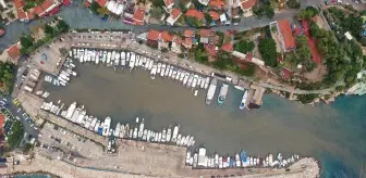 Kaş'ta Yağmur Sonrası Deniz Suyu Rengi Değişti