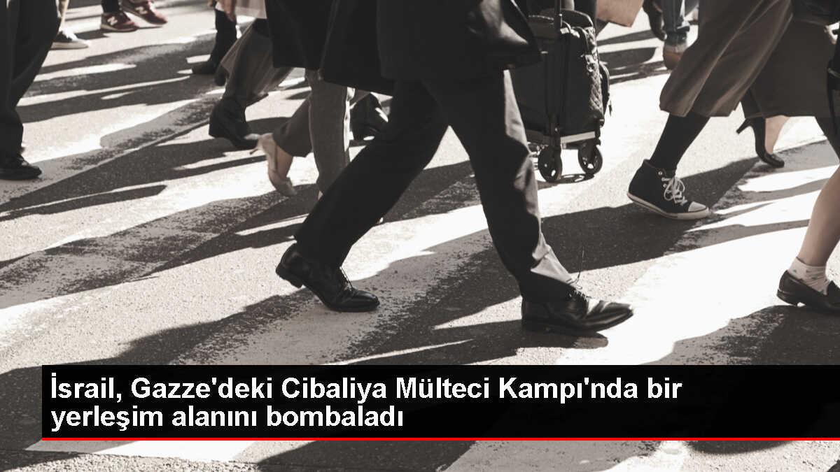İsrail, Gazze'deki Cibaliya Mülteci Kampı'nda sivil yerleşim alanını bombaladı