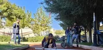Mardin'de 15 Temmuz Demokrasi ve Şehitler Parkı'nda düzenleme çalışması