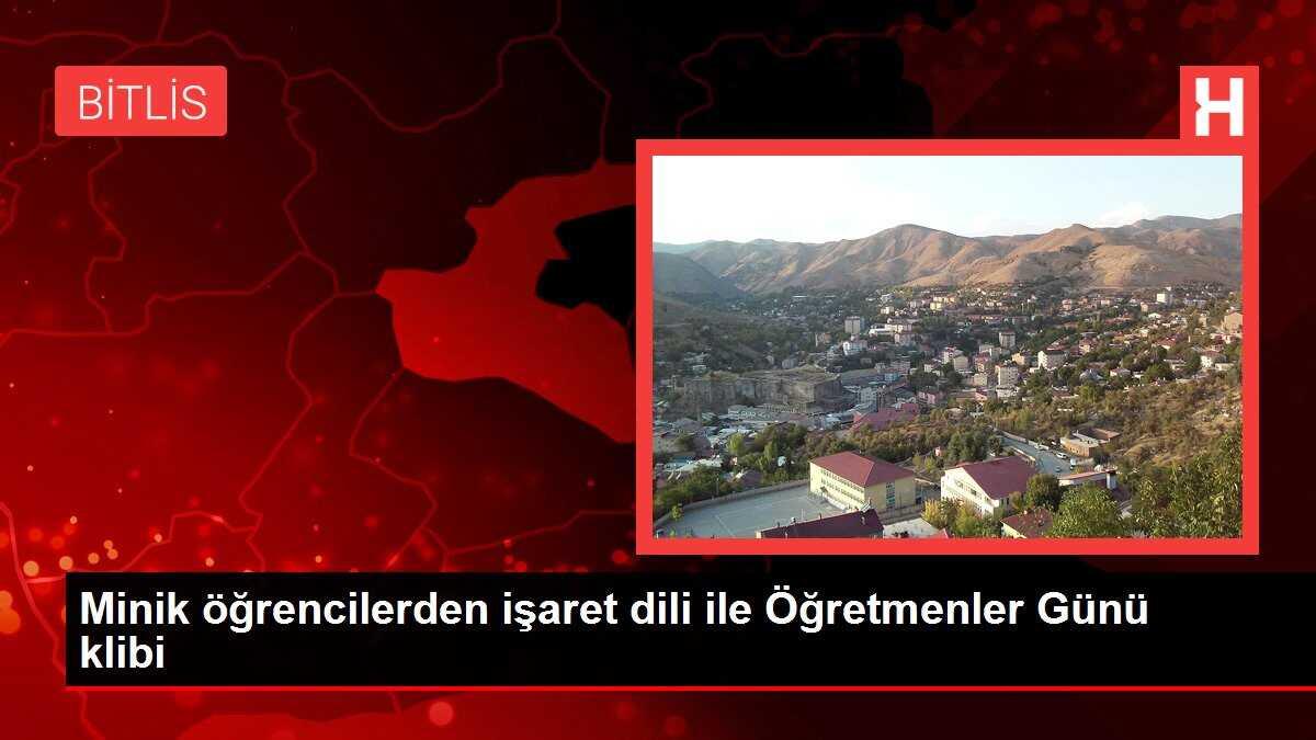 Minik öğrencilerden işaret dili ile Öğretmenler Günü klibi