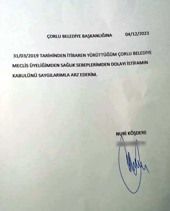 Seçil Erzan'ın ismini verdiği AK Partili meclis üyesi istifa etti