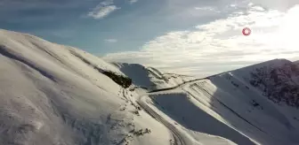 Nemrut Kalderası'nda eşsiz kar manzaraları