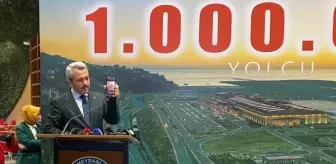 Artvin Havalimanı'nda 1 Milyonuncu Yolcu Kutlaması
