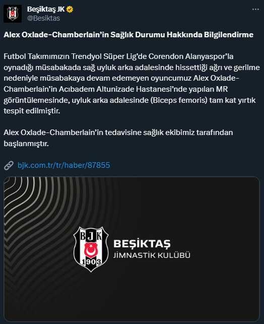 Beşiktaş'a şok üstüne şok! Yıldız futbolcu aylarca forma giyemeyecek