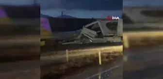 Kayseri'de makaslayan tır karşı şeride geçti: 3 yaralı