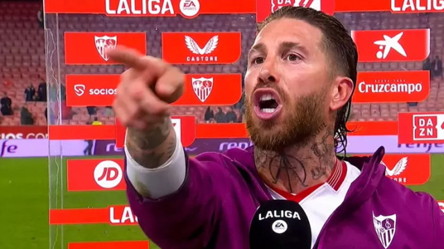 Sergio Ramos canlı yayında çok sinirlendi: Çenenizi kapatın