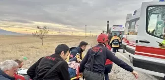 Aksaray'da otomobilin takla atması sonucu 5 kişi yaralandı
