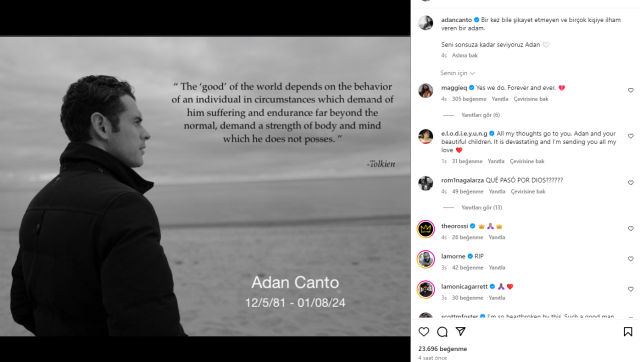 Apandis kanseriyle mücadele eden oyuncu Adan Canto 42 yaşında hayatını kaybetti