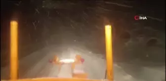 Antalya-Konya Karayolunda Kar Engeli