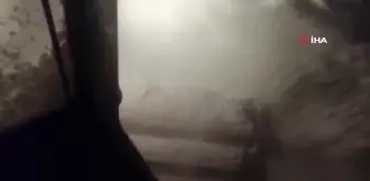 Alacabel'de gece başlayan kar yağışı sonrası ekipler seferber oldu
