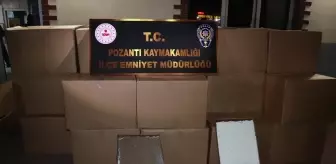 Adana'da 1 Milyon 636 Bin Kaçak Makaron Ele Geçirildi