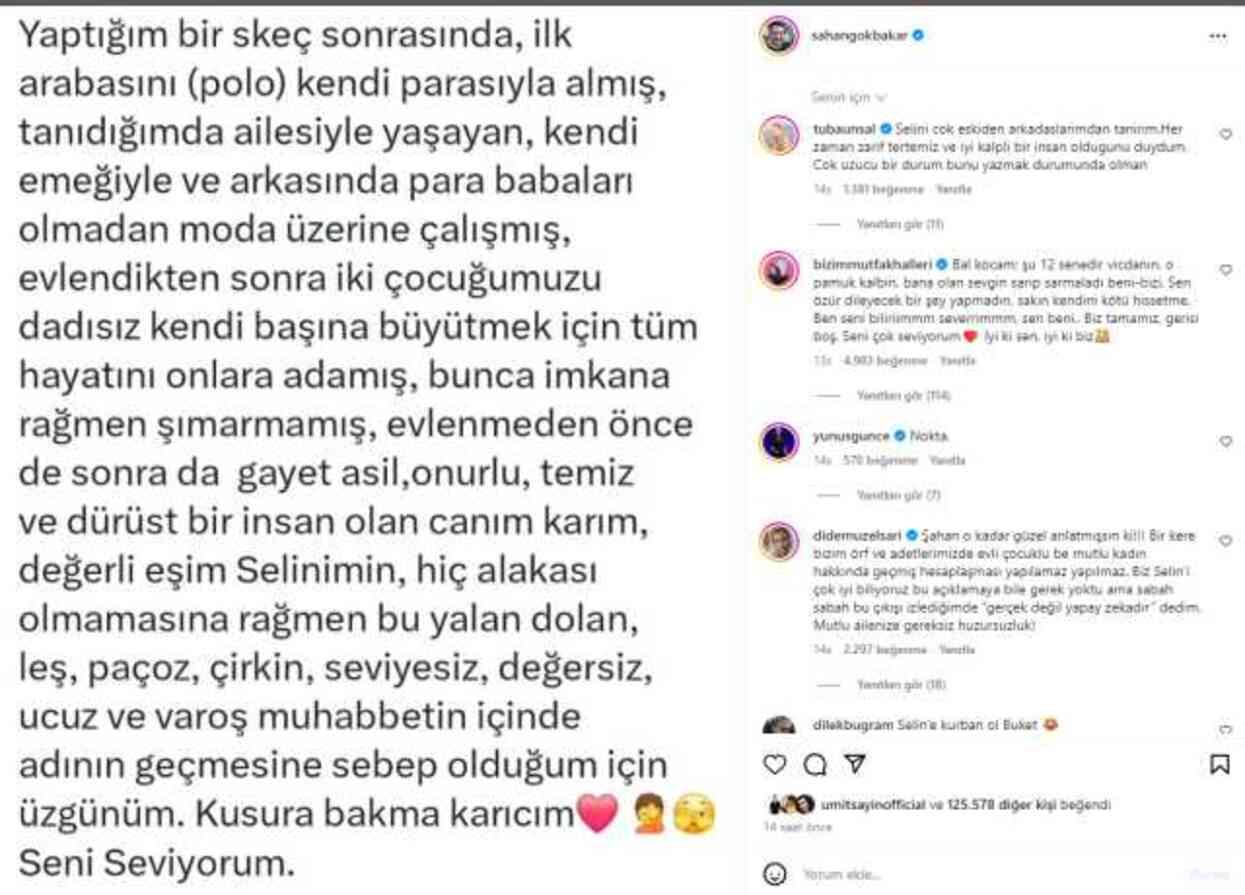 Şahan Gökbakar, Buket Aydın'ın hedef aldığı eşinden özür diledi