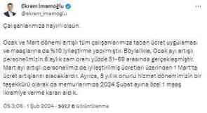 İmamoğlu İBB çalışanlarına zam ve ikramiyeyi duyurdu
