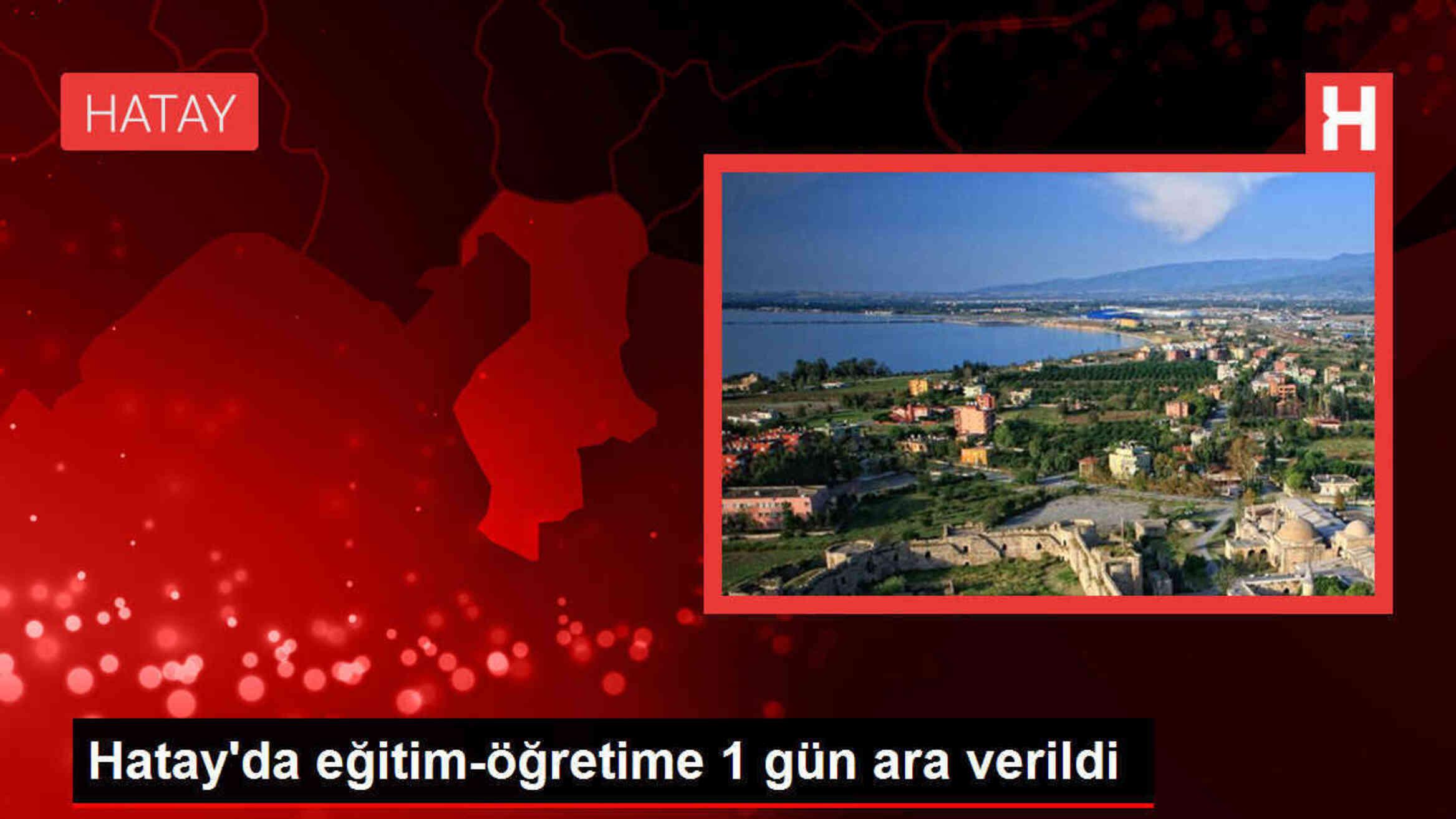 Hatay'da deprem yıl dönümünde eğitime ara verildi