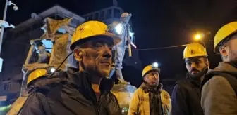 Zonguldak'ta maden işçileri deprem anma programı düzenledi