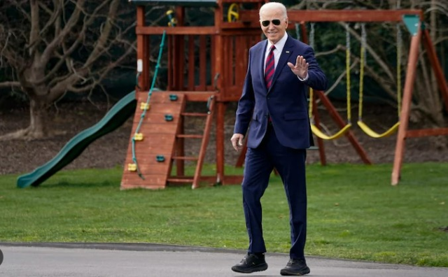 Başkan Biden'ın 'Maksimum Stabilite' sağlayan spor ayakkabıları, sosyal medyada günün konusu oldu: Air Bidens