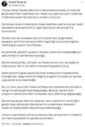 Cumhurbaşkanı Yardımcısı Cevdet Yılmaz: Ücret artışlarının zamanla erimesini önleyeceğiz