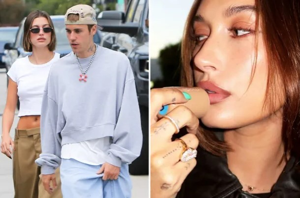 Kocası Justin Bieber ile evliliğinde sıkıntı yaşadığı söylenen Hailey Bieber, yüzüklü fotoğrafı paylaştı