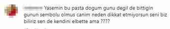 Doğum günü pastası hiç beğenilmeyen Yasemin Sakallıoğlu'ndan cevap geldi: Yanlış anlaşıldım