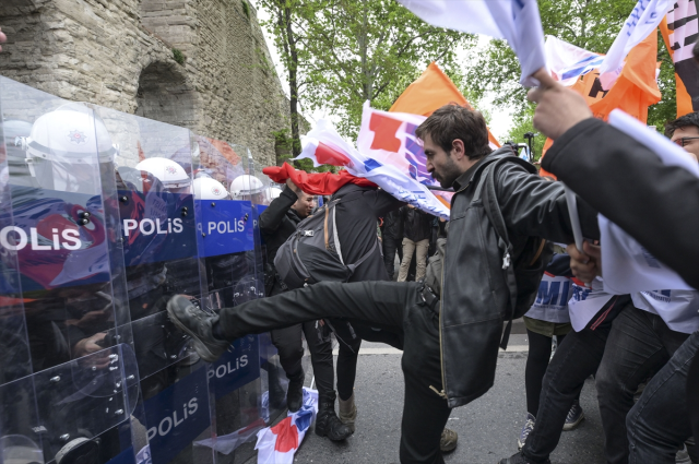 1 Mayıs gösterilerinde polise saldıran 38 kişi tutuklandı