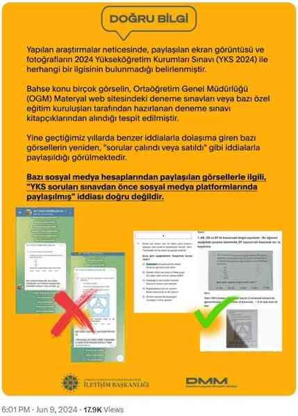 YKS soruları sızdırıldı mı? ÖSYM Başkanı Ersoy: Dezenformasyon içeren paylaşımlarla ilgili hukuki süreç başlatıldı