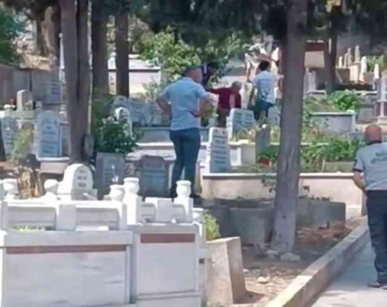 İstanbul'da panik anları! Mezarlığa kaçan kızgın boğa, 2 kişi yaraladı İstanbul'da panik anları! Mezarlığa kaçan kızgın boğa, 2 kişi yaraladı