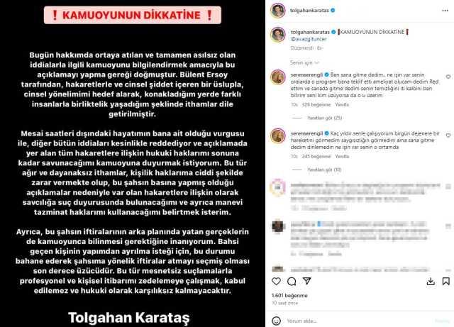 Bülent Ersoy, makyör Tolgahan Karataş'a sahip çıkan Seren Serengil'i sözleriyle yerden yere vurdu