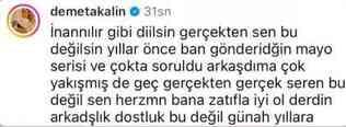 Demet Akalın ve Seren Serengil arasında mayo tartışması! İki ünlü isim birbirine girdi