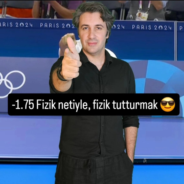 Eksi 1.75 fizik netiyle fizik bölümünü kazanıp Yusuf Dikeç pozu verdi