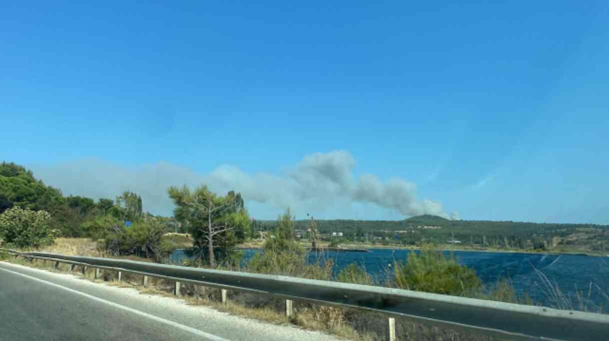 Çanakkale'de orman yangını! Şehitlik ve Conkbayırı ziyarete kapatıldı