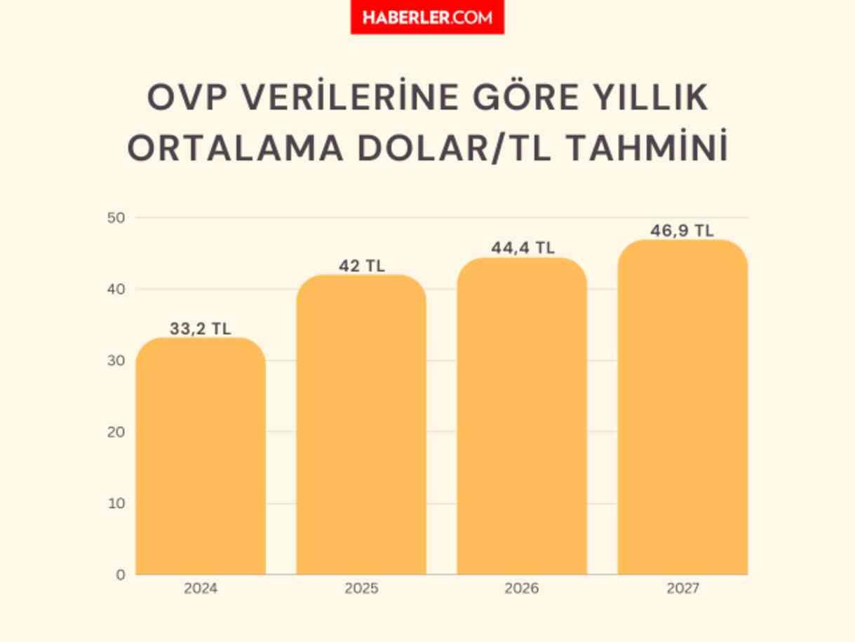 OVP verilerine göre; 4 yıllık dolar tahmini! 2025'te 42 lirayı görecek