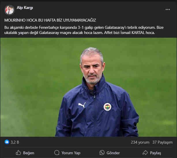 Koskoca Mourinho ne hallere düştü! Merzifon Belediye Başkanı Fenerbahçe'ye hoca öneriyor