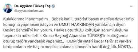 Türkeş'in kızından Bahçeli'ye tepki: Kulaklarıma inanamadım