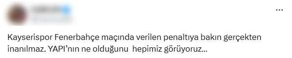 Fenerbahçe'nin kazandığı penaltı olay oldu