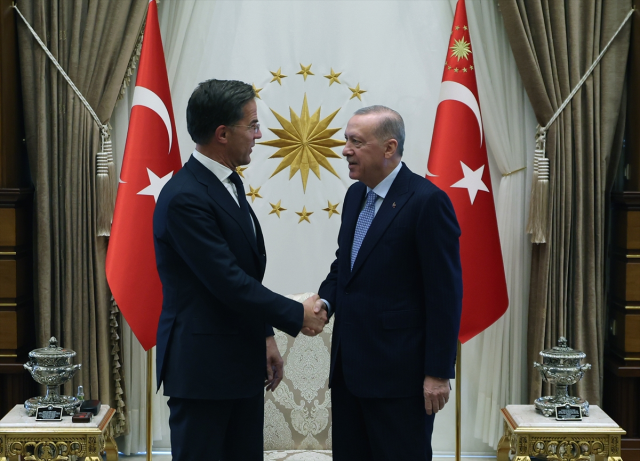 Cumhurbaşkanı Erdoğan, NATO Genel Sekreteri Rutte'yi ağırladı