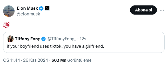 Elon Musk'ın beğendiği TikTok ile ilgili paylaşım ortalığı karıştırdı